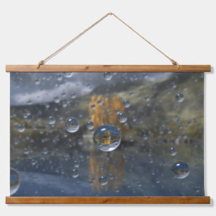 Regen-im-Glen-Teppich Wandteppich Mit Holzrahmen