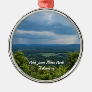 Regen kommt zu Petit Jean Metal Ornament Aus Metall