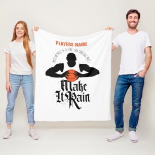 Regen machen (Basketball) Fleece Blanket