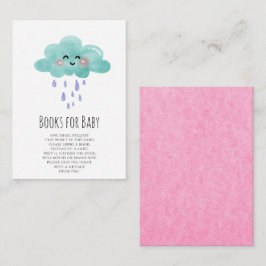 Regen Sie Cloud Books für Baby Girl Card Begleitkarte
