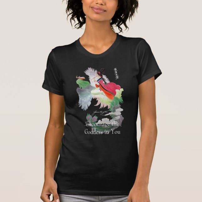 Regen Sie das Göttindunkelheits-Shirt an T-Shirt (Vorderseite)