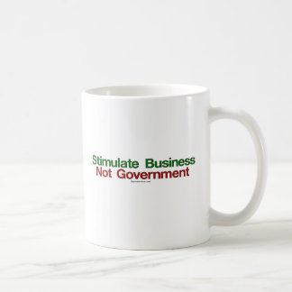 Regen Sie Geschäft, nicht Regierungs-Tasse an Kaffeetasse