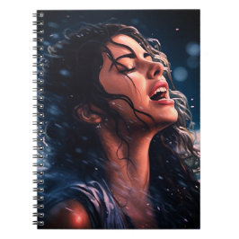 Regen singen notizblock