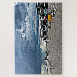 Regen über Hythe Fisherman's Beach