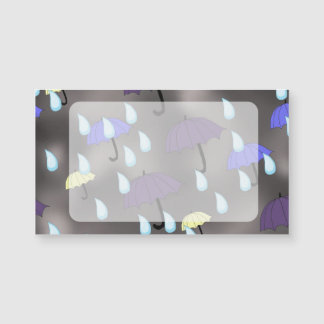 Regen und Regenschirme Magnetkarte