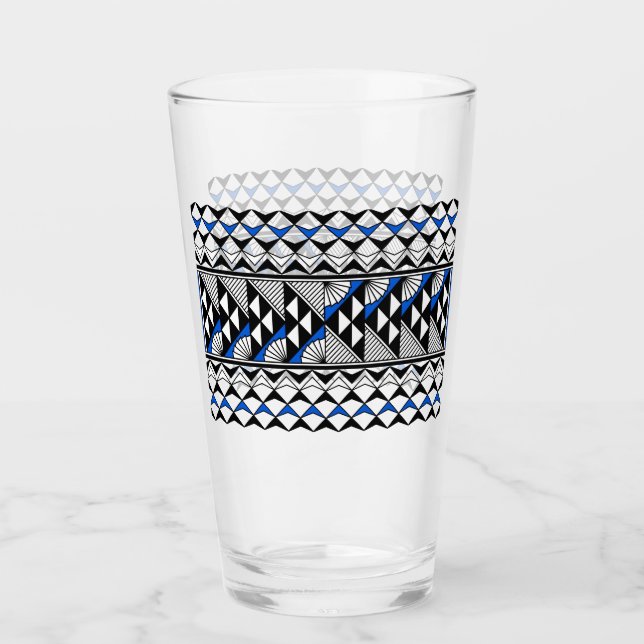 Regen und Sonne in Blau Glas (Vorderseite)