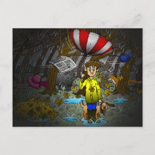 Regen- und Windtag Feiertagspostkarte