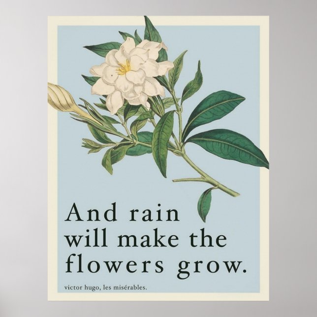 Regen wird die Blumen wachsen lassen - Les Miserab Poster (Vorne)