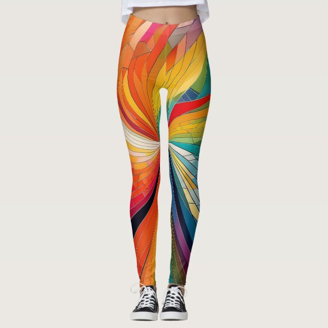 Regenbogen 3 leggings (Vorderseite)