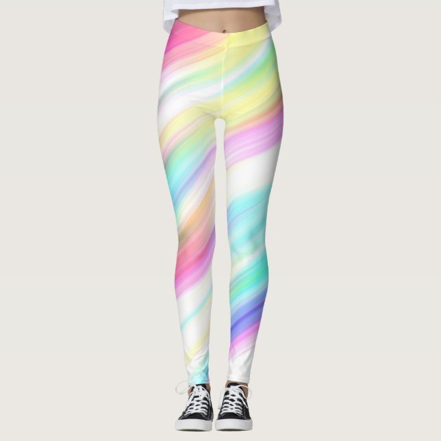 Regenbogen-Abstract-Leggings Leggings (Vorderseite)