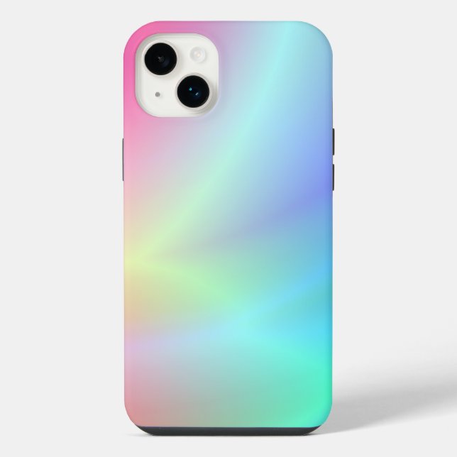 Regenbogen abstrakt iPhone 14 plus hülle (Rückseite)