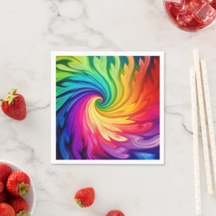 Regenbogen abstrakt serviette