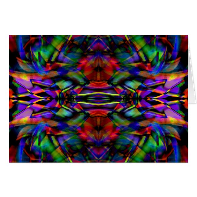 Regenbogen-abstrakte Fraktal-Kunst (Vorderseite (Horizontal))