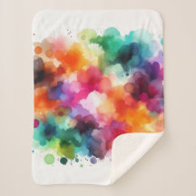 Regenbogen: Abstrakte Wasserfarbenexplosion