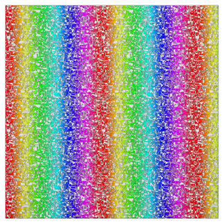Regenbogen abstraktes weißes Stoffmuster Stoff