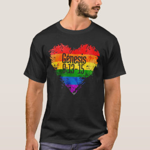 Regenbogen als Versprechen Gottes Gen. 913-15 T -  T-Shirt