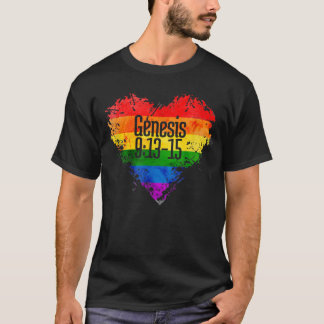 Regenbogen als Versprechen Gottes Gen. 913-15 T - T-Shirt
