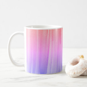 Regenbogen Aquarellfarbe Abstrakte Malcoffe Kaffeetasse