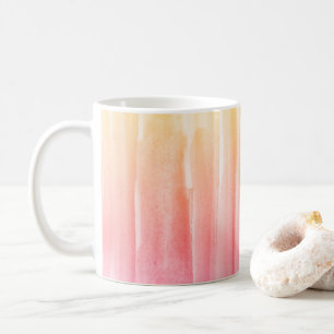 Regenbogen Aquarellfarbe Abstrakte Malcoffe Kaffeetasse