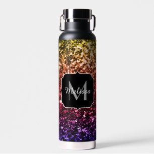 Regenbogen-Attrappe Glitter-Funkeln farbenfrohes M Trinkflasche