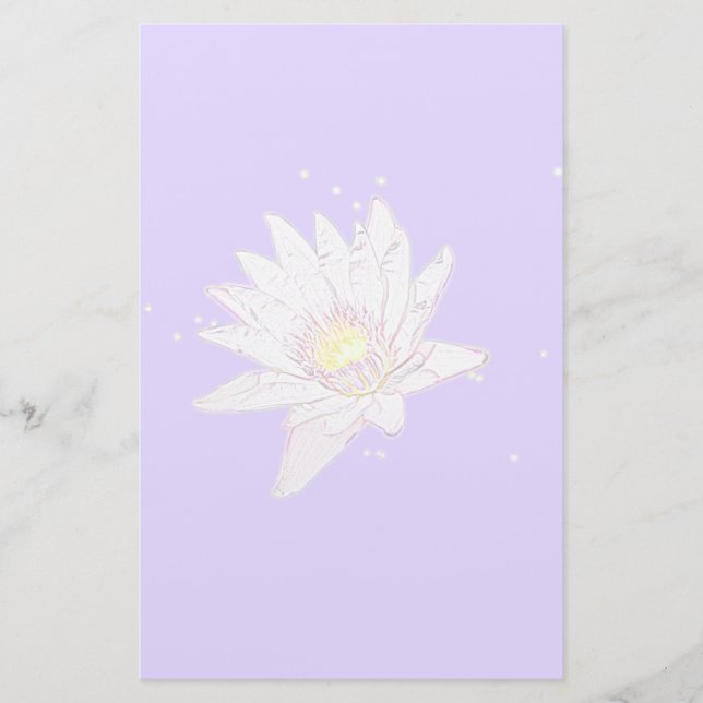 Regenbogen-Ätzung Lotus stationär Briefpapier (Vorderseite)