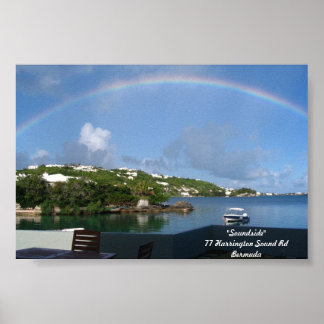 Regenbogen auf Bermuda Poster