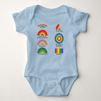 Regenbogen auf Hawaii Baby Strampler