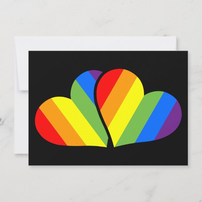 Regenbogen auf Schwarz (Vorderseite)