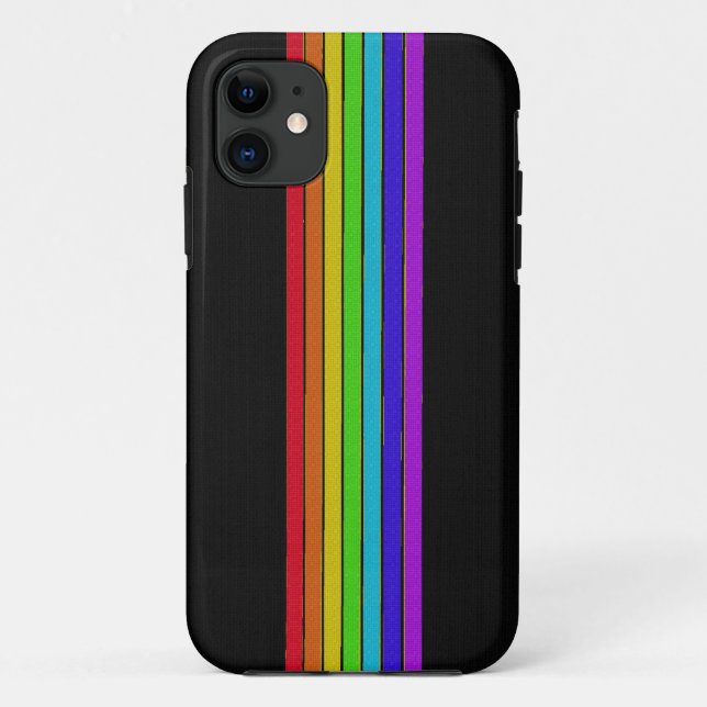 Regenbogen auf schwarzem iPhone 5 Kasten Case-Mate iPhone Hülle (Rückseite)