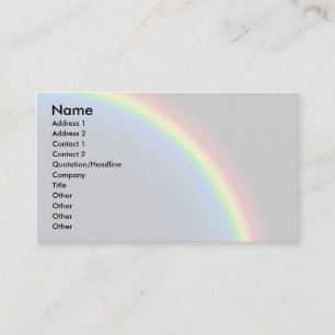 Regenbogen auf Schwarzem Visitenkarte