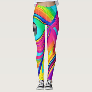 Regenbogen-Auge-Wunder-Kunst Leggings