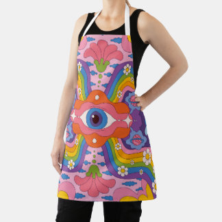 Regenbogen-Augen-Blüte Schürze