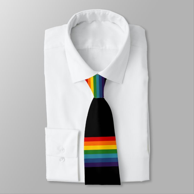 Regenbogen aus Streifen Krawatte (Gebunden)