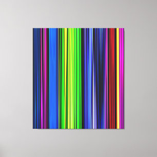 Regenbogen aus Streifen - LGBTQIA Leinwanddruck