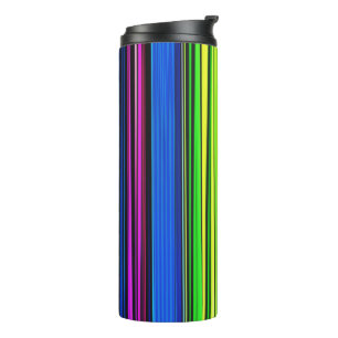 Regenbogen aus Streifen - LGBTQIA Thermosbecher