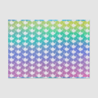Regenbogen aus Teapots Seidenpapier