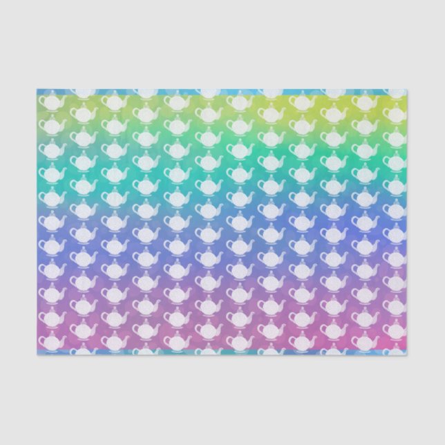 Regenbogen aus Teapots Seidenpapier (Vorderseite)