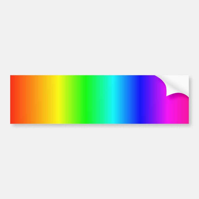 Regenbogen-Autoaufkleber Autoaufkleber (Vorne)