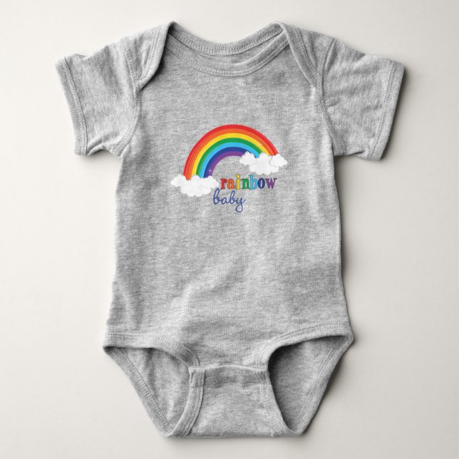 Regenbogen-Baby Baby Strampler (Vorderseite)
