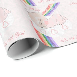 Regenbogen-Baby besonders angefertigt Geschenkpapier