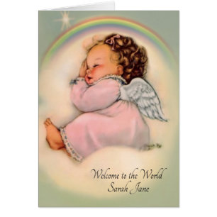 Regenbogen-Baby-Engels-religiöser Schrifts-Vers