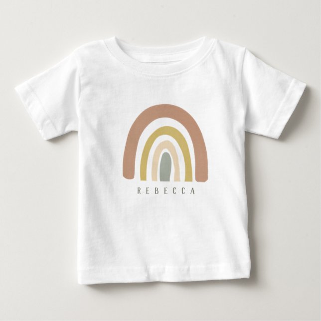 Regenbogen Baby T-shirt (Vorderseite)