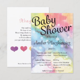 Regenbogen-Babyparty-Einladung Einladung