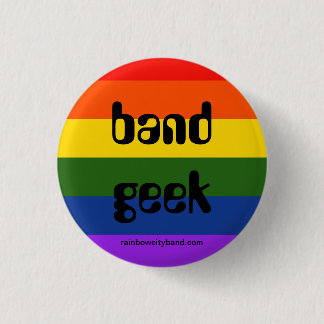 Regenbogen-Band-Aussenseiter Button