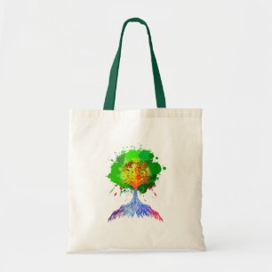 Regenbogen-Baum des Lebens Tragetasche
