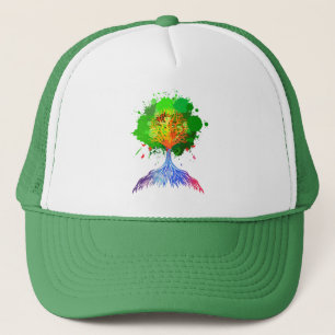 Regenbogen-Baum des Lebens Truckerkappe