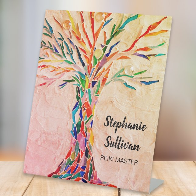 Regenbogen-Baum-Reiki-Meister Sockelschild (Von Creator hochgeladen)