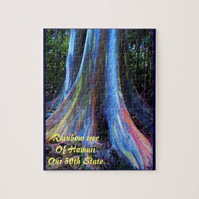 Regenbogen-Baum von Hawaiipuzzlespiel und (Vertikal)