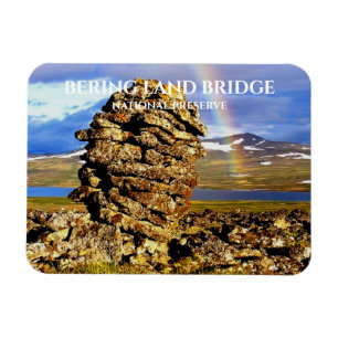 Regenbogen beim Nationalpark Bering Land Bridge Magnet