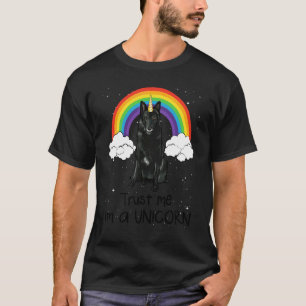 Regenbogen Belgischer Schäferhund Vertrau Mir Ich T-Shirt